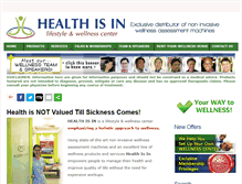 Tablet Screenshot of health-is-in.com